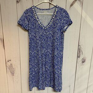Lilly Pulitzer Etta Dress Small Corsica Blue Easy Peasy NWT
